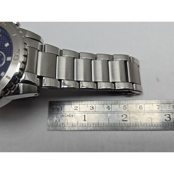 Relic Jordan ZR15805 Blue Dial Stainless Steel Multifunction Watch New Battery - Picture 9 of 11